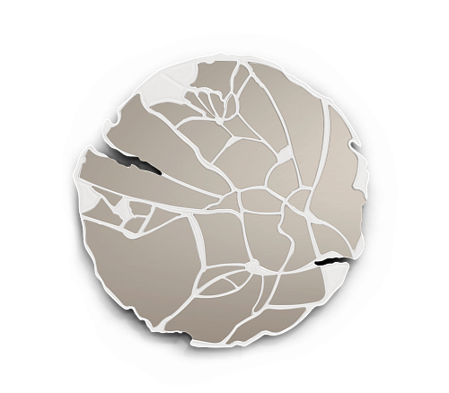 Espelho marfim artesanal