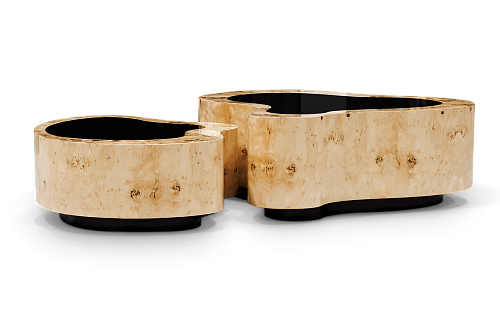 Conjunto de Mesas de Centro Crest Choupo