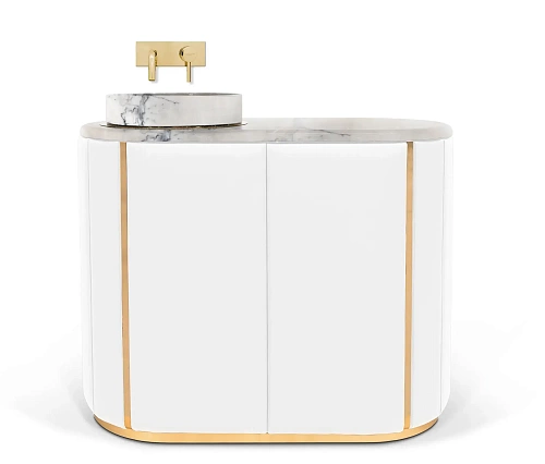 Móvel de casa de banho Majestic branco