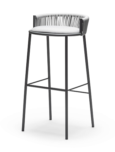 Banco de Bar para Exterior Millie SG-80 Cinzento Claro