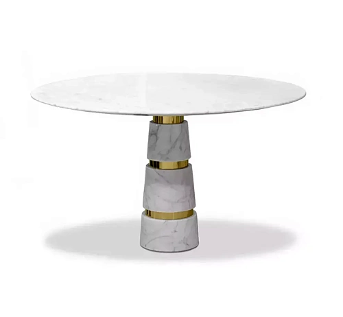 Mesa de Jantar Mármore Carrara Avalanche