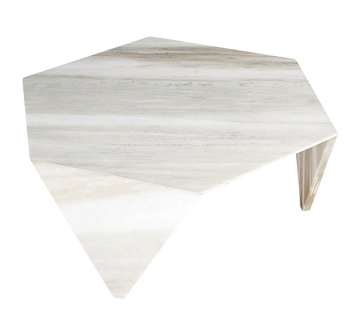 Mesa de Centro Ruche em Mármore Branco