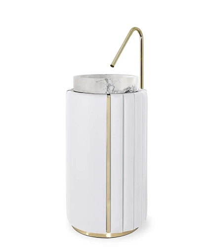 Lavatório de coluna Imperial branco