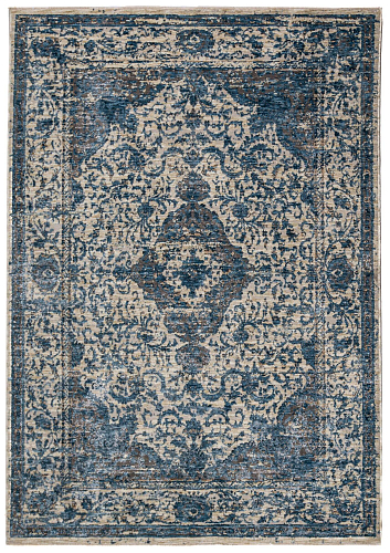 Tapete Medalhão Vintage Azul
