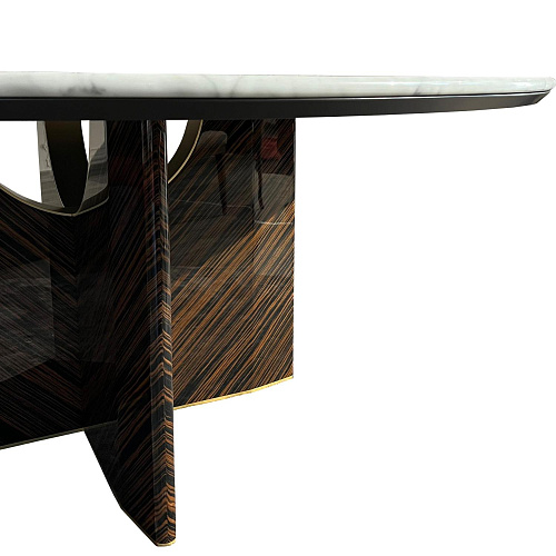 Mesa de Jantar Redonda Modo em Mármore