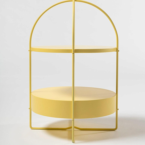 Mesa de Apoio Amarela Contemporânea