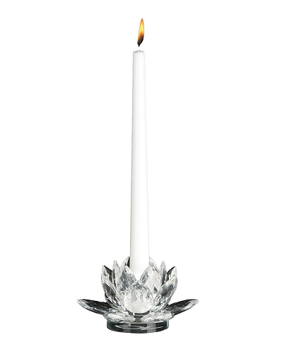 Porta-Velas Lotus em Cristal