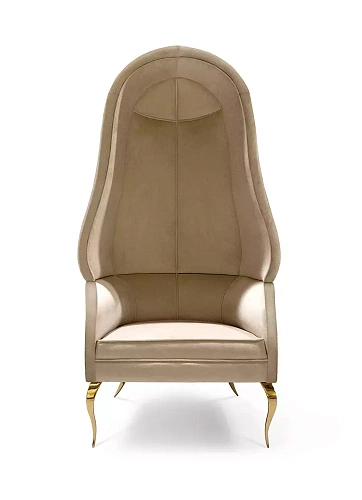 Cadeira Draperie com Costas em Tecido