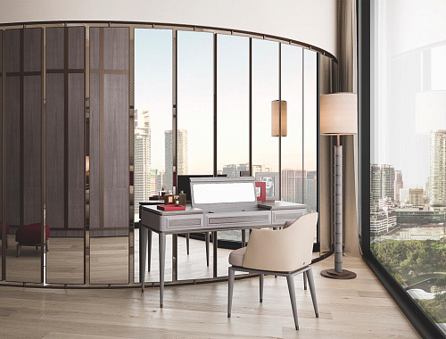 Candeeiro de pé lua azul