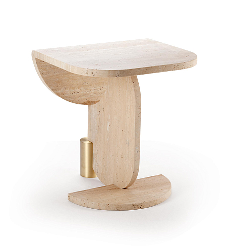Mesa de Apoio em Travertino Playing Games