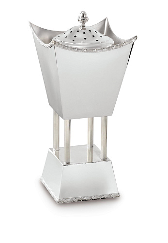 Queimador de incenso Real prateado