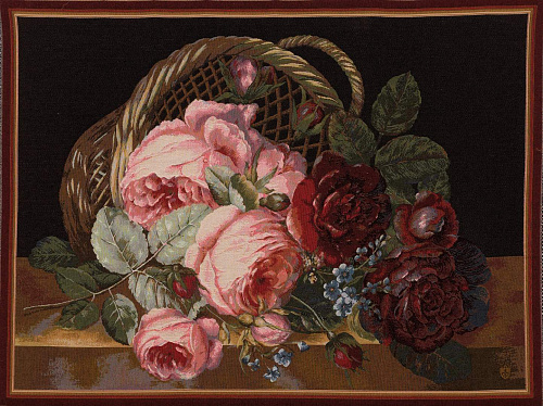 Tapeçaria ramalhete de flores de seda