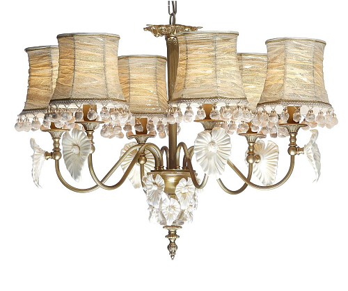 Lustre Murano em Ouro Envelhecido