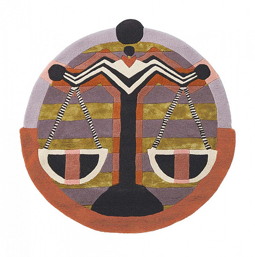 Tapete Redondo Círculo Zodiac Balança