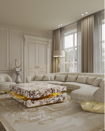 Mesa Boulder Mármore Calacatta Violla