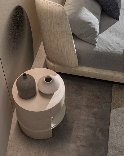 Mesa de Cabeceira Liam em Pele