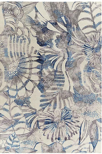 Tapete Feito à Mão Flores