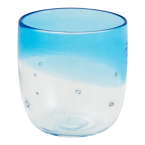 Copo Azul-Claro com Motivos Prateados