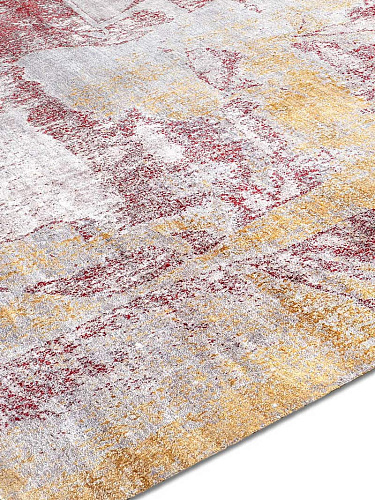 Tapete Dourado / Coral Feito à Mão