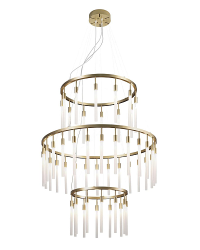 Lustre em Anel de Vidro Fosco