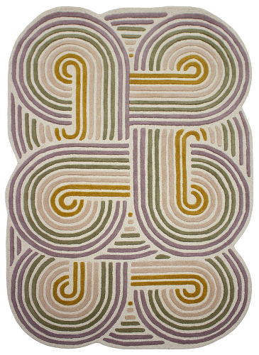 Tapete Espiral Enrolada Verde