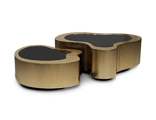 Conjunto de Mesas de Centro Crest Pátina Martelada