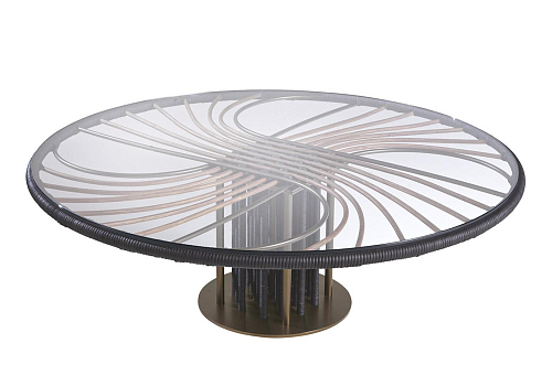 Mesa de Centro Sunrise com Tampo em Vidro
