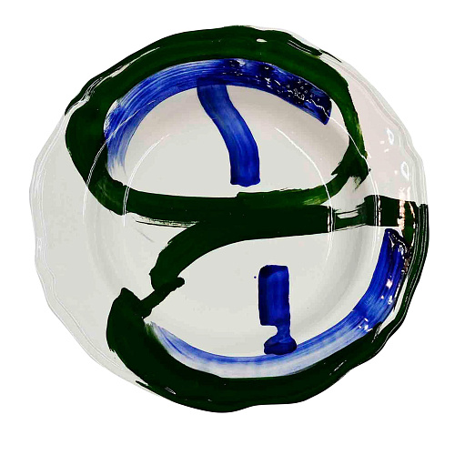 Prato cerâmico artesanal