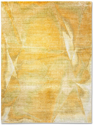 Tapete Amarelo Anodado à Mão