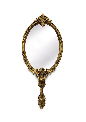 Espelho Antoinette dourado