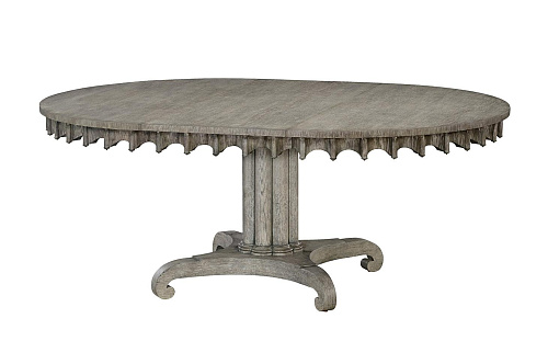 Mesa de Jantar Oval Longwood Greyed Oak