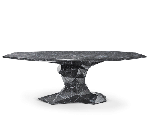 Mesa de Jantar Luxe Falso-Mármore Bonsai
