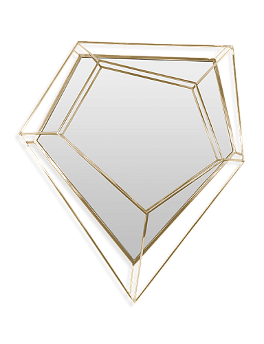 Espelho de parede pequeno Lustre