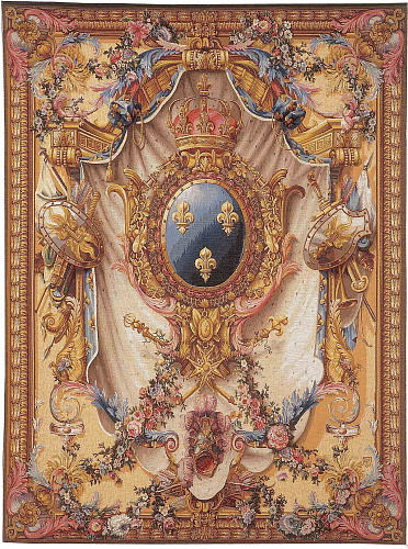 Tapeçaria brasão grande bege