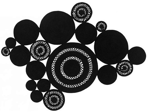 Tapete Braided Preto