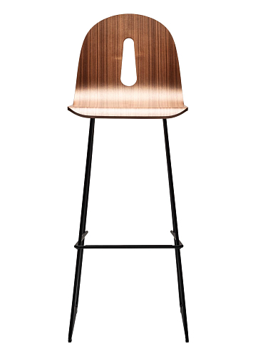 Banco de Bar Gotham Woody SL SG-80 em Nogueira