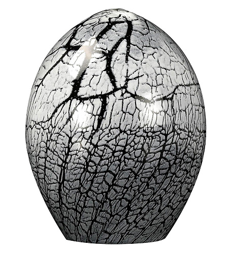 Ovo em Cristal Craquelado Escuro