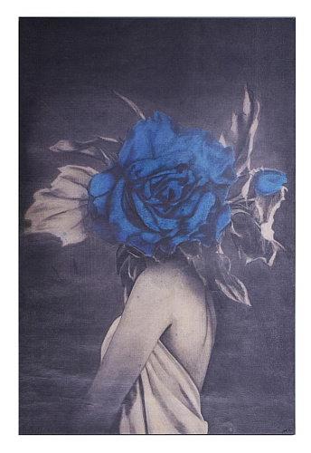 Pintura de parede Blue Rose azul
