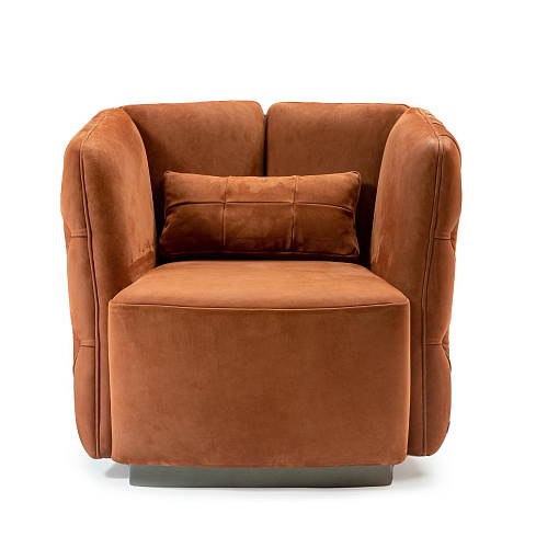 Poltrona Ford em Veludo Ferrugem