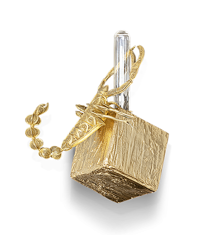 Candeeiro de parede pequeno Geode filigrana Scorpion