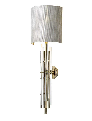Aplique de Parede Bamboo em Vidro com Abajur