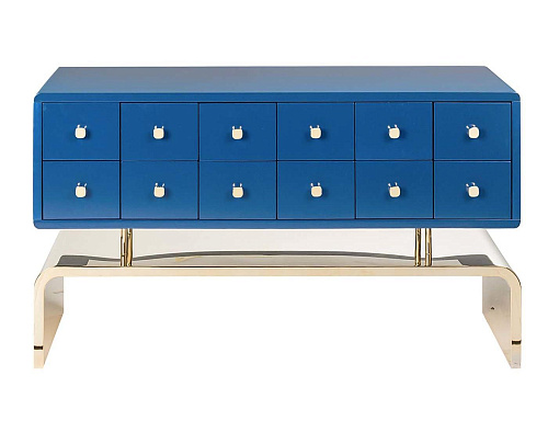 Cómoda Auspicious Azul Estofada