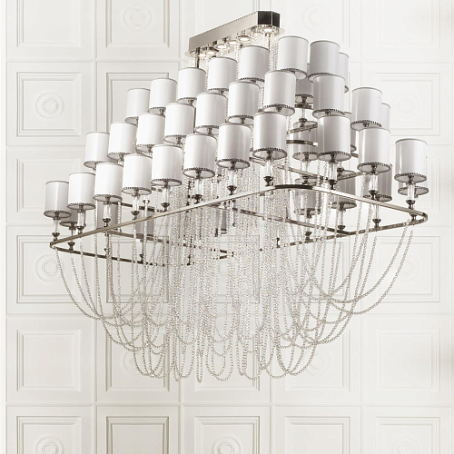 Lustre Rectangular com Cristais Asfour