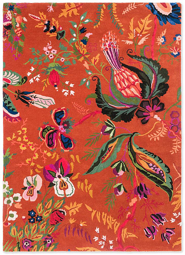 Tapete Wonderland Floral Âmbar/Limão