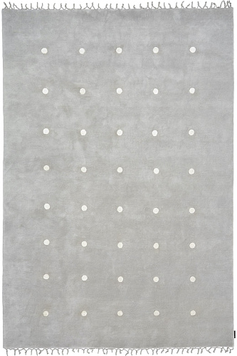 Tapete Punti Cinzento Tecido à Mão