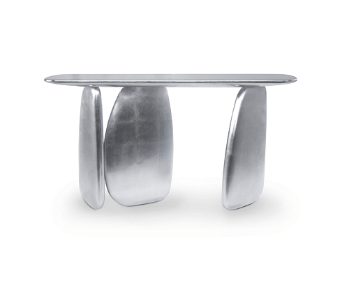 Consola Escultural Prateada