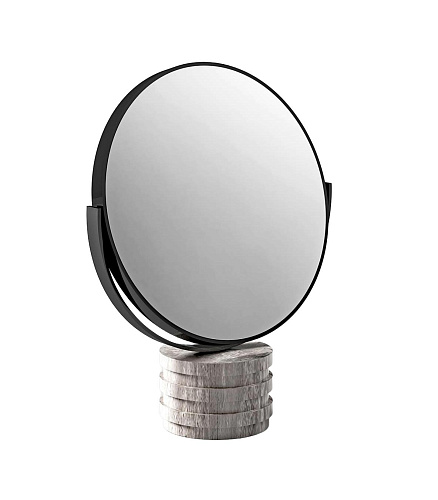 Espelho de mesa com base de mármore