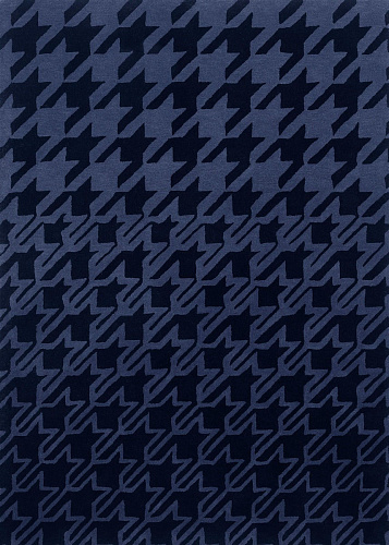 Tapete Houndstooth Azul Escuro