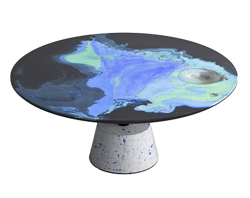 Mesa de Centro Redonda em Metal Astraliti