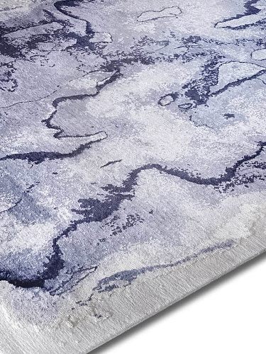 Tapete Mono Azul Luxury Feito à Mão